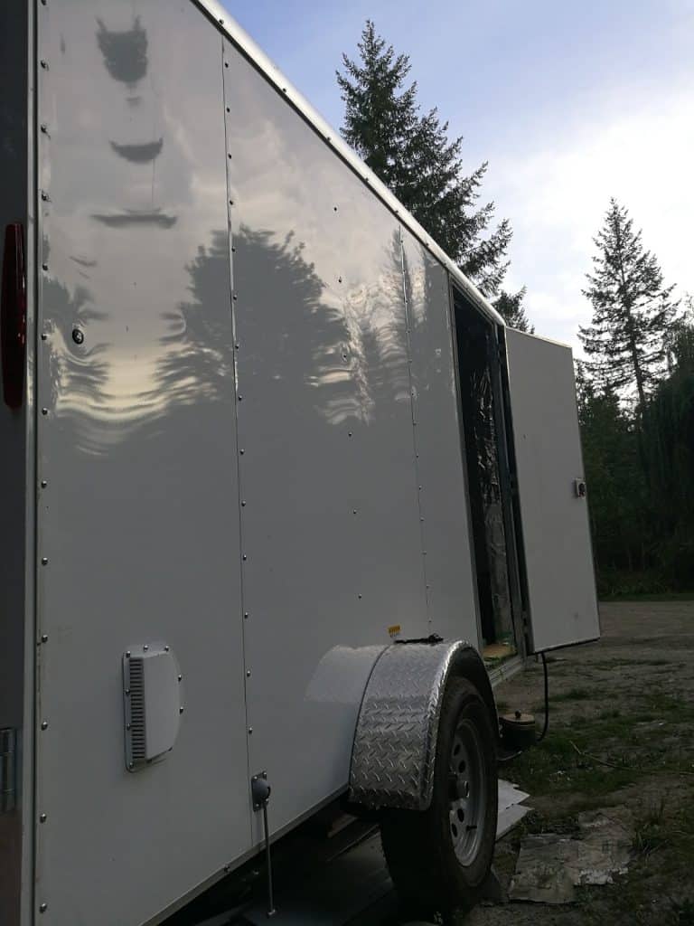 converting a cargo trailer into a camper