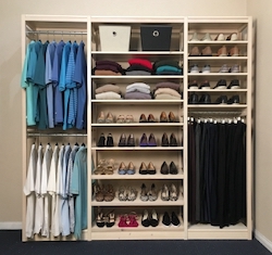 A non-toxic real wood closet system